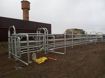 组合拆卸式可移动牛巷道圈